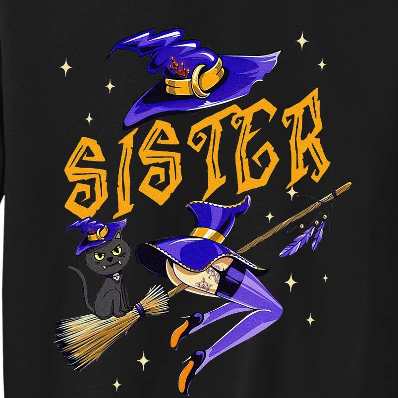 Sister Witch Halloween Party Matching Group Tall Sweatshirt