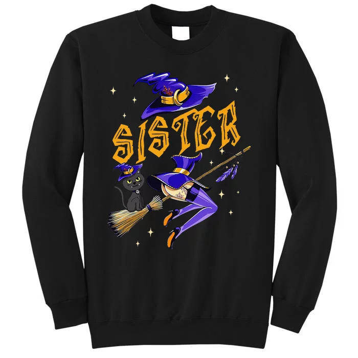 Sister Witch Halloween Party Matching Group Tall Sweatshirt