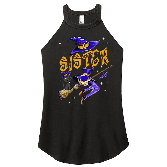 Sister Witch Halloween Party Matching Group Women’s Perfect Tri Rocker Tank