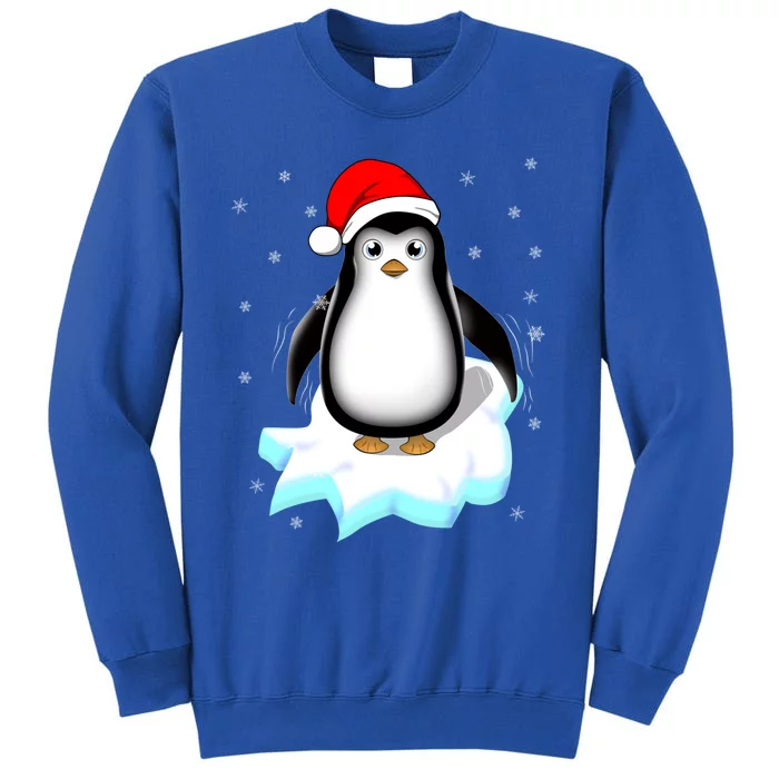 Snow Winter Holiday Gift Xmas Pajama Cute Christmas Penguin Cute Gift Tall Sweatshirt