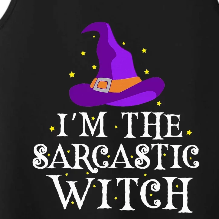 Sarcastic Witch Halloween Costume Funny Witch Shirt Performance Tank