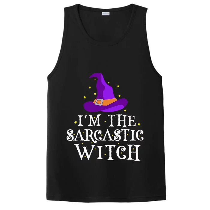 Sarcastic Witch Halloween Costume Funny Witch Shirt Performance Tank