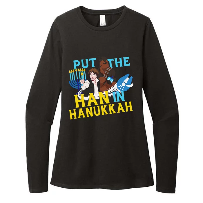 Star Wars Han Solo & Chewbacca Put The Han In Hanukkah Womens CVC Long Sleeve Shirt