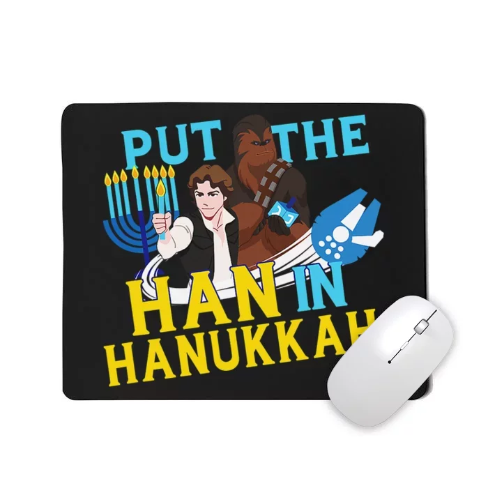 Star Wars Han Solo & Chewbacca Put The Han In Hanukkah Mousepad