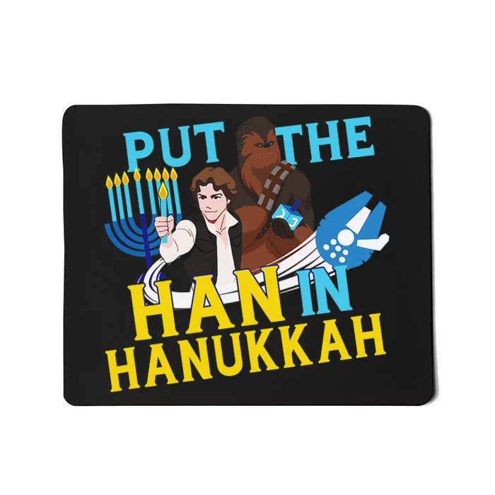 Star Wars Han Solo & Chewbacca Put The Han In Hanukkah Mousepad