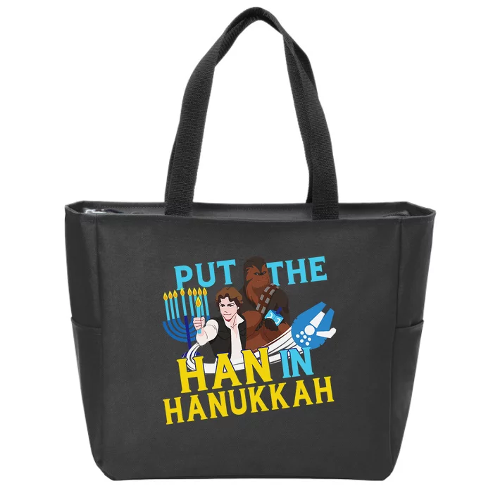 Star Wars Han Solo & Chewbacca Put The Han In Hanukkah Zip Tote Bag