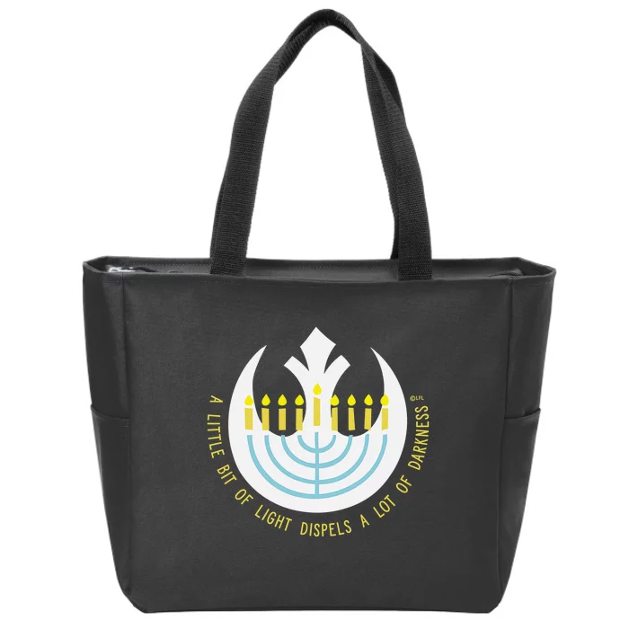 Star Wars Hanukkah Menorah Rebel Alliance A Little Light Zip Tote Bag