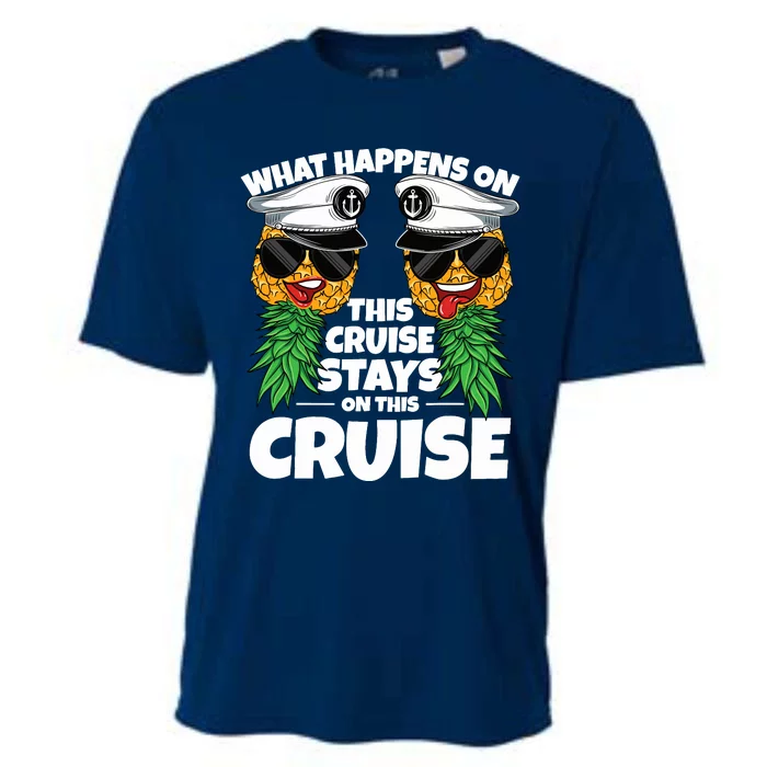 Swinger What Happens On This Cruise Stays On This Cruise Cooling Performance Crew T-Shirt