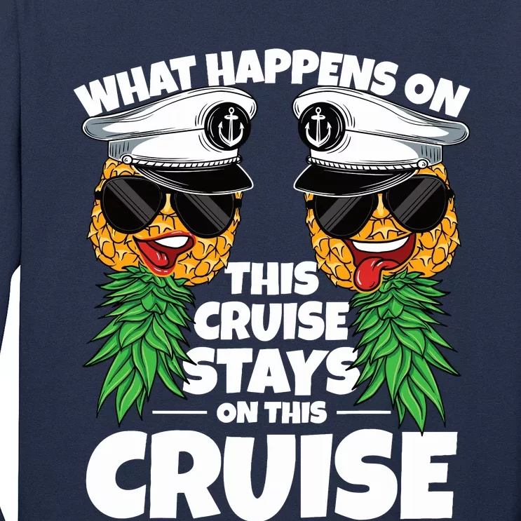 Swinger What Happens On This Cruise Stays On This Cruise Long Sleeve Shirt