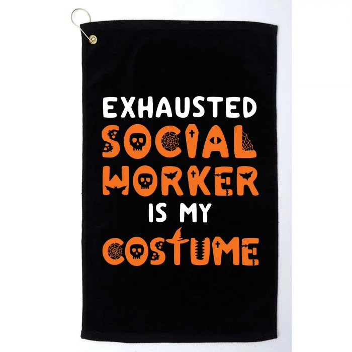 Social Worker Halloween Funny School Social Work Counselor Platinum Collection Golf Towel