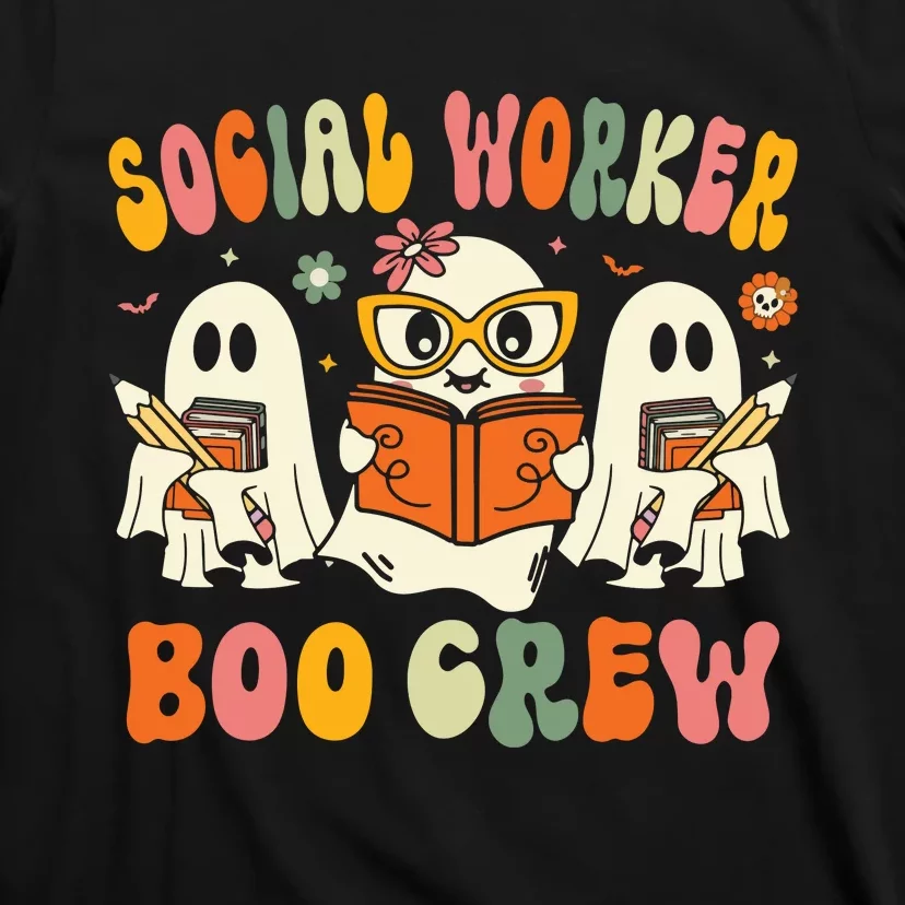 Social Worker Halloween Groovy Social Worker Costume T-Shirt