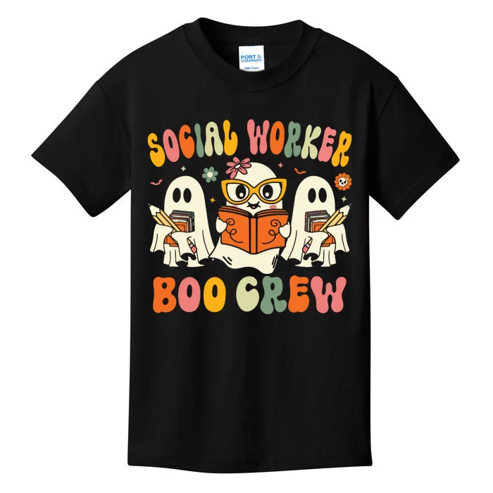 Social Worker Halloween Groovy Social Worker Costume Kids T-Shirt