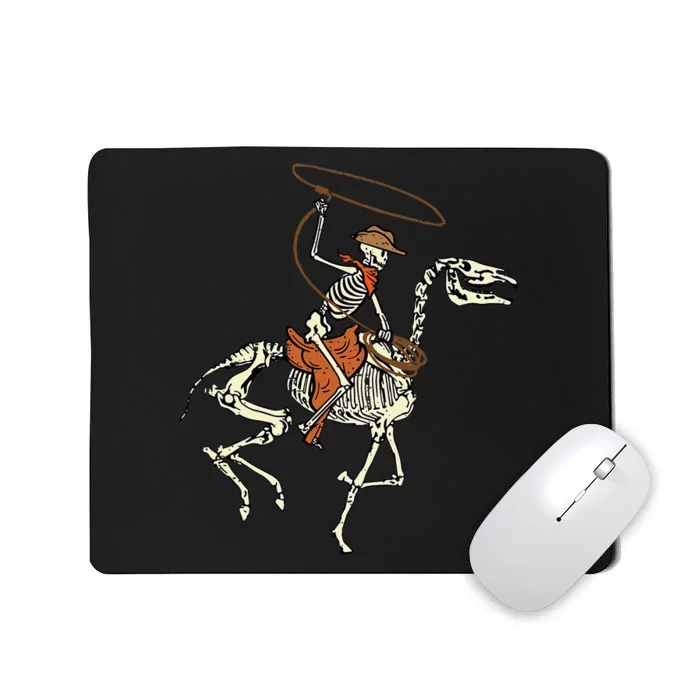 Spooky Western Horse Costume Mousepad