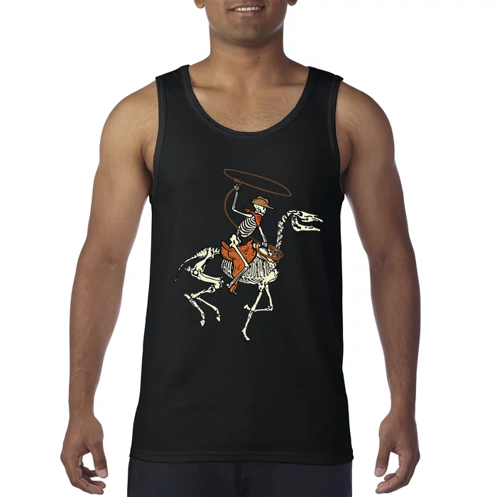 Spooky Western Horse Costume Tank Top