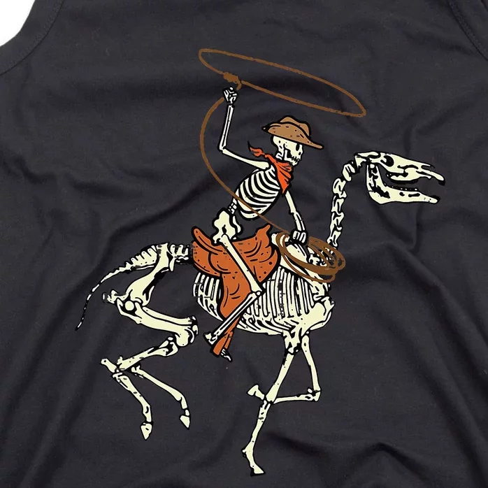 Spooky Western Horse Costume Tank Top