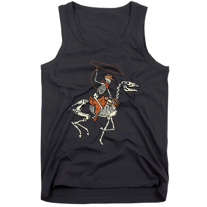 Spooky Western Horse Costume Tank Top