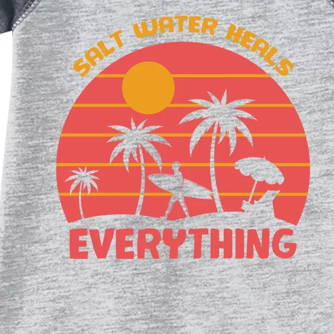 Salt Water Heals Everything Tropical Infant Baby Jersey Bodysuit