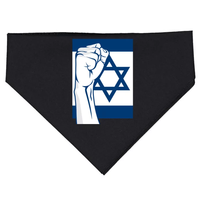 Stand With Israel Flag USA-Made Doggie Bandana