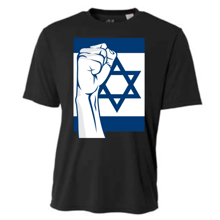 Stand With Israel Flag Cooling Performance Crew T-Shirt