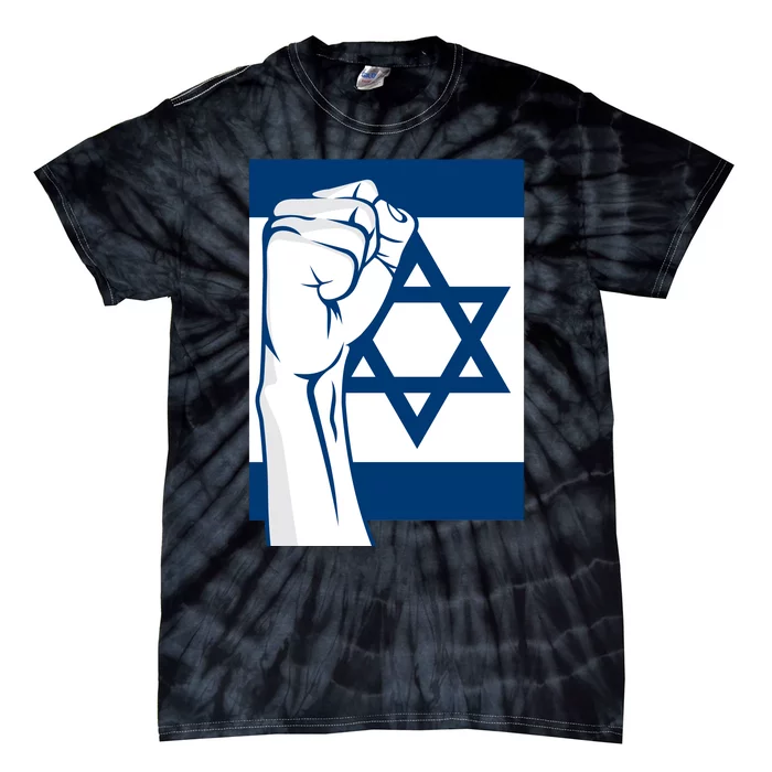 Stand With Israel Flag Tie-Dye T-Shirt