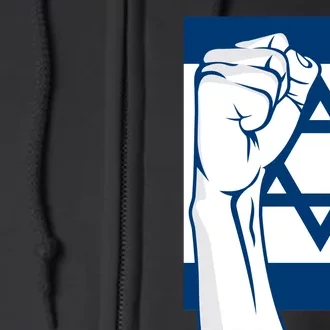 Stand With Israel Flag Full Zip Hoodie