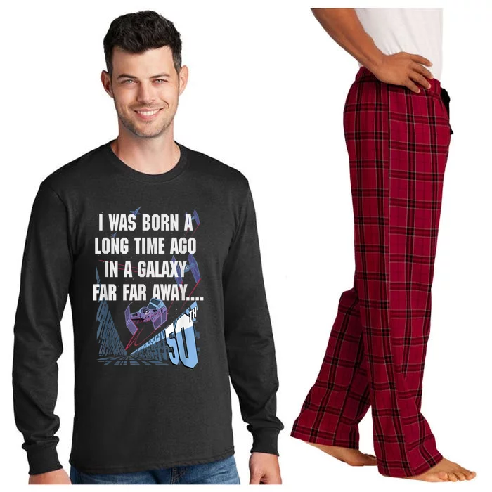 Star Wars I Was Born A Long Time Ago 50th Birthday Portrait Long Sleeve Pajama Set