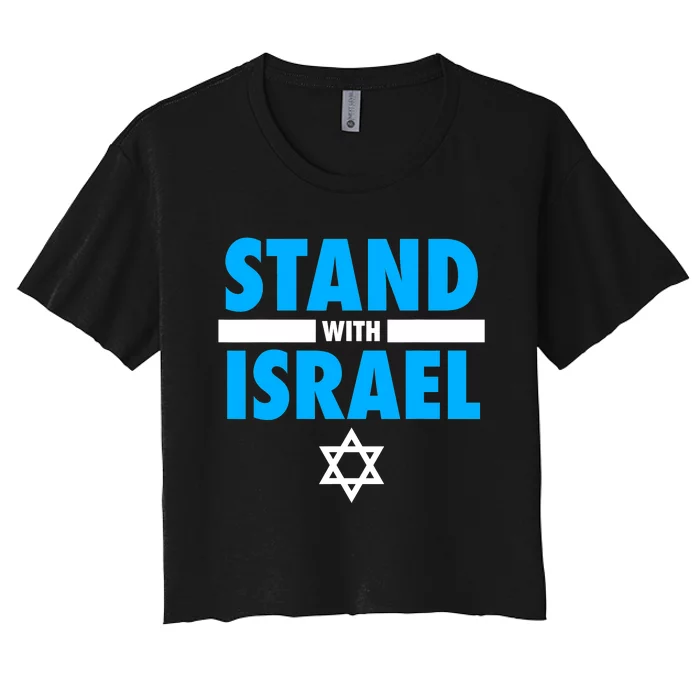 Stand With Israel Women's Crop Top Tee