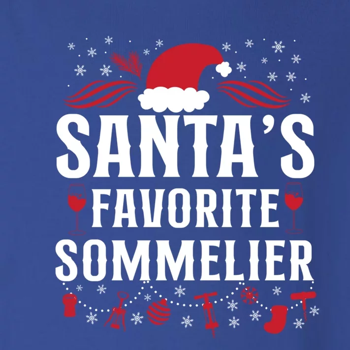 Sommelier Wine Ing Tasting Christmas Santa's Favorite Gift Toddler Long Sleeve Shirt