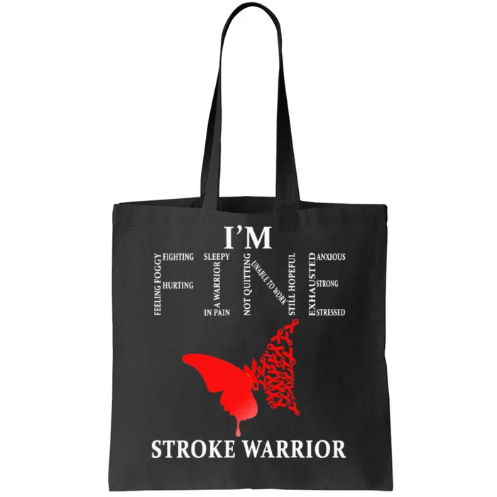 Stroke Warrior Im Fine Tote Bag