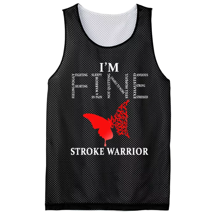 Stroke Warrior Im Fine Mesh Reversible Basketball Jersey Tank