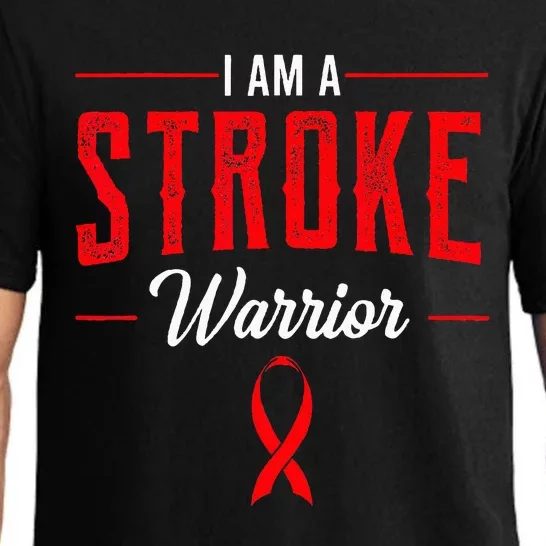 Stroke Warrior Ischemic Neurologists Red Ribbon Gift Idea Pajama Set