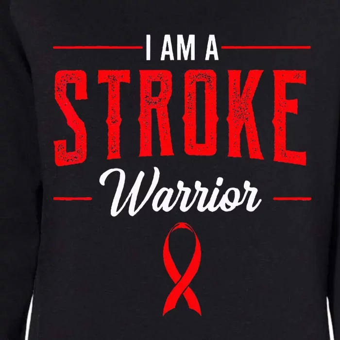 Stroke Warrior Ischemic Neurologists Red Ribbon Gift Idea Womens California Wash Sweatshirt