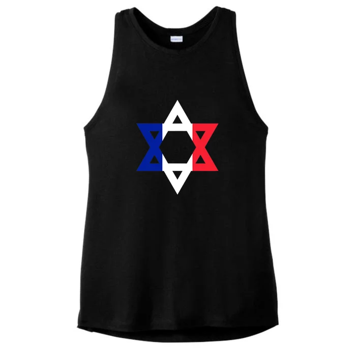 Stand With Israel Support Israel Ladies Tri-Blend Wicking Tank