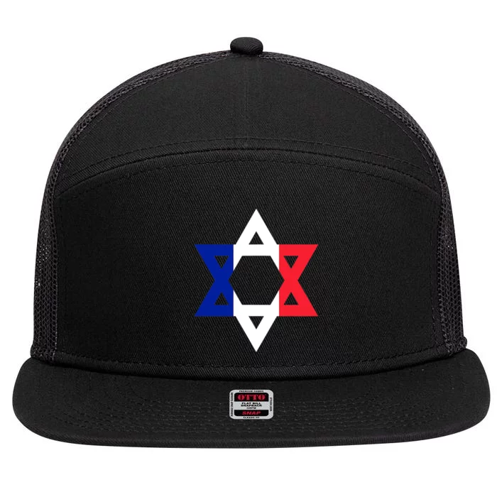 Stand With Israel Support Israel 7 Panel Mesh Trucker Snapback Hat