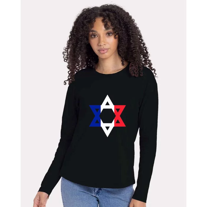 Stand With Israel Support Israel Womens Cotton Relaxed Long Sleeve T-Shirt