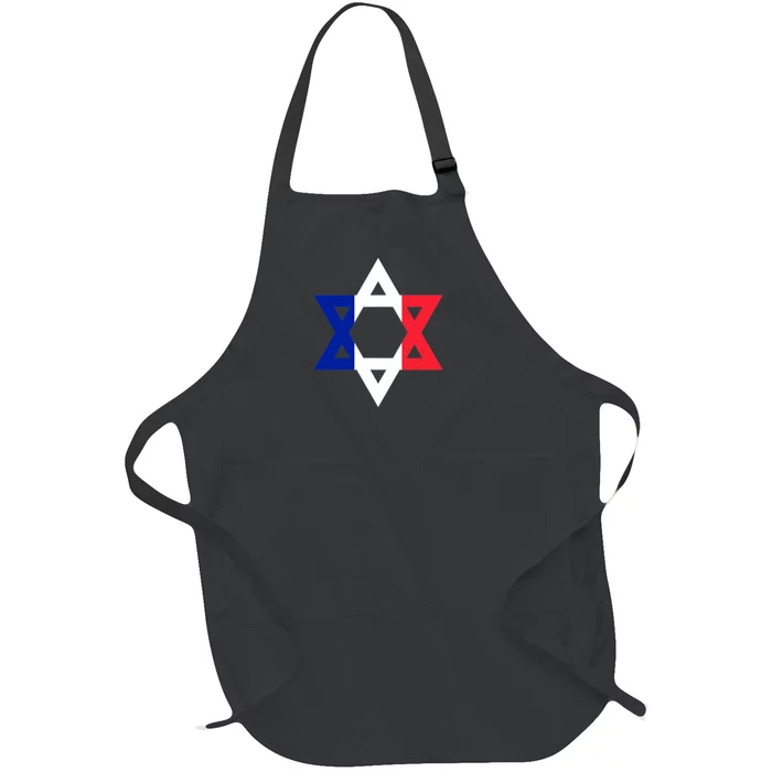 Stand With Israel Support Israel Full-Length Apron With Pocket