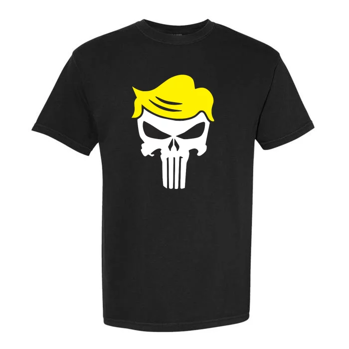 Trump Hair Skull Halloween Garment-Dyed Heavyweight T-Shirt