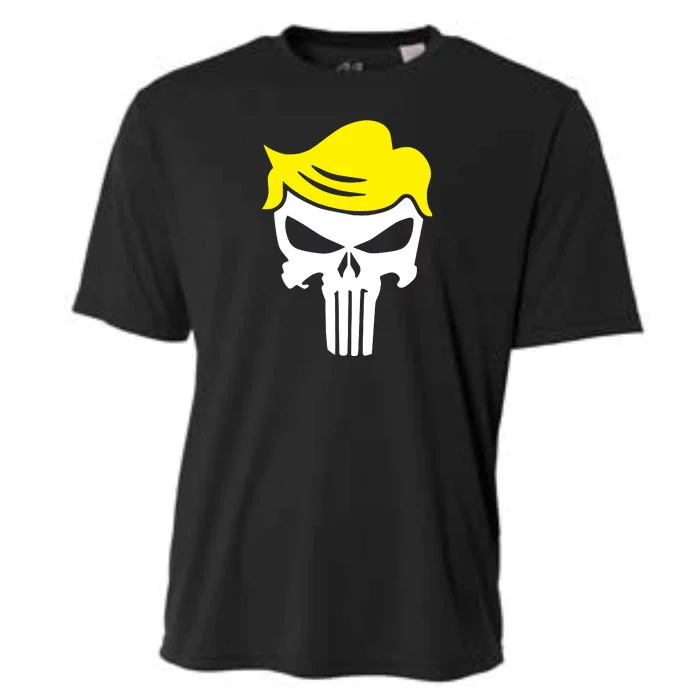 Trump Hair Skull Halloween Cooling Performance Crew T-Shirt