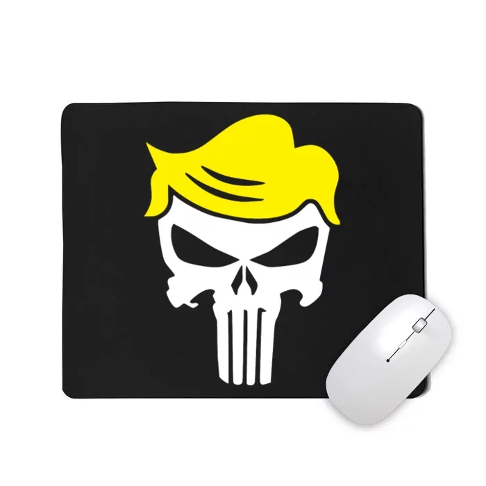 Trump Hair Skull Halloween Mousepad