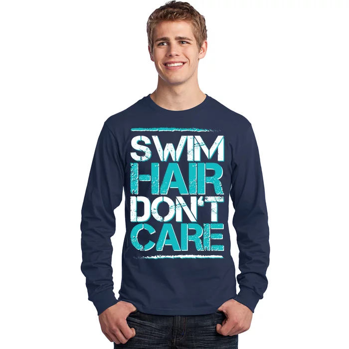 Swim Hair Don't Care Long Sleeve Shirt