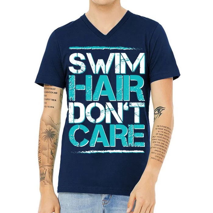 Swim Hair Don't Care V-Neck T-Shirt