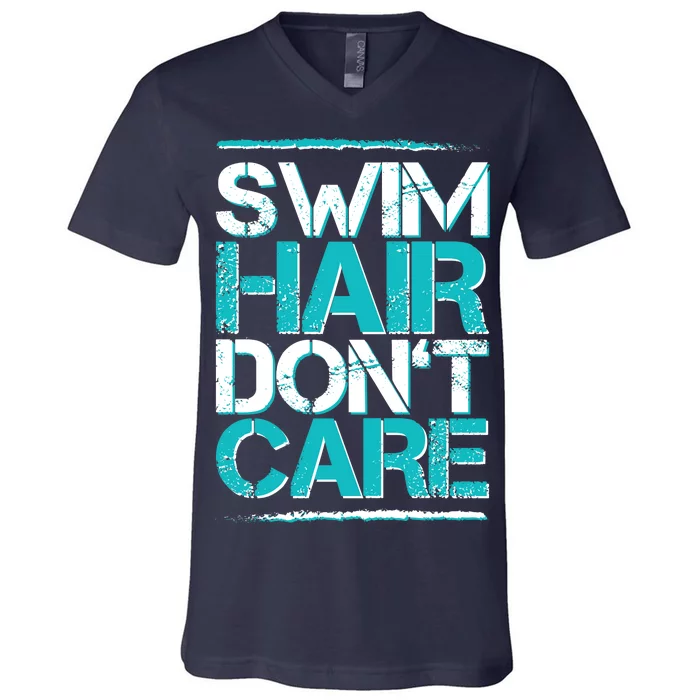 Swim Hair Don't Care V-Neck T-Shirt