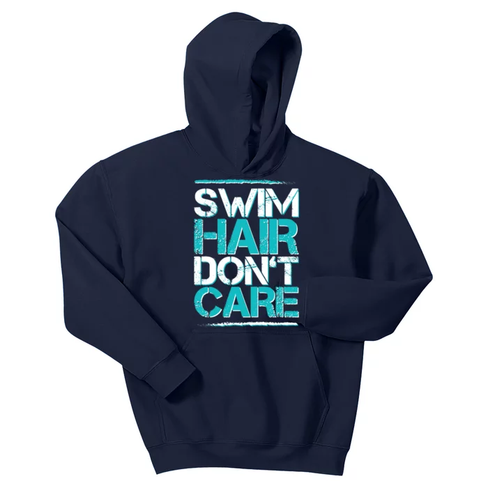 Swim Hair Don't Care Kids Hoodie