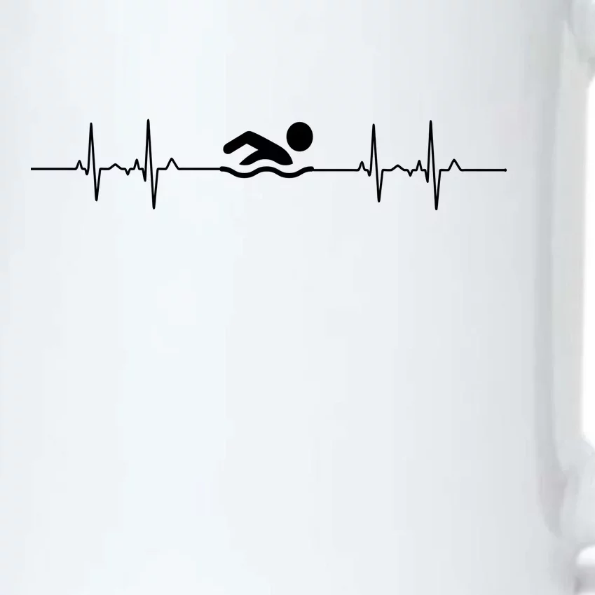 Swimming Is Life Black Color Changing Mug