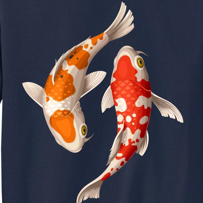 Swimming Koi Fishes Tall Sweatshirt