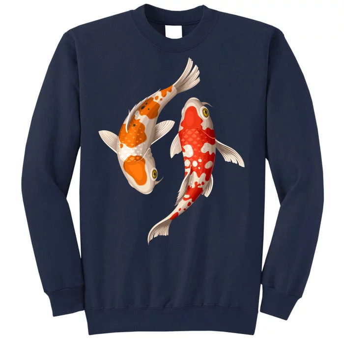 Swimming Koi Fishes Tall Sweatshirt