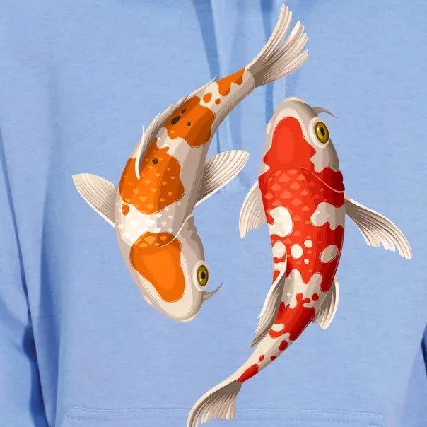 Swimming Koi Fishes Unisex Surf Hoodie