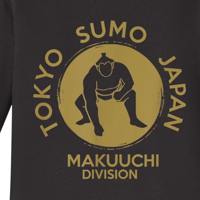 Sumo Wrestling Japan Tokyo Makuuchi Tournament Baby Long Sleeve Bodysuit