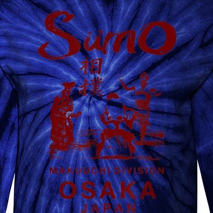 Sumo Wrestling Japan Osaka Japanese Tie-Dye Long Sleeve Shirt