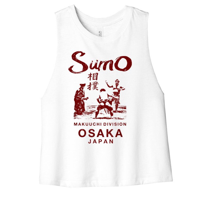 Sumo Wrestling Japan Osaka Japanese Women’s Racerback Cropped Tank